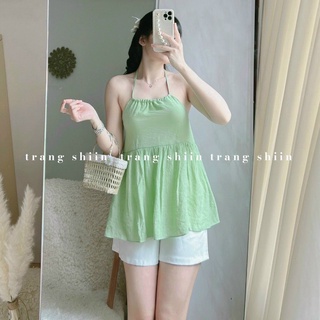 SET ÁO CỔ YẾM KÈM SHORT (KÈM VIDEO HÌNH THẬT)