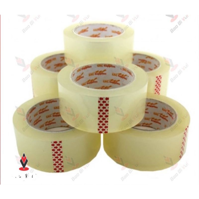 1 Cuộn Băng Keo Trong Đục 100 yard Lõi Siêu Dày