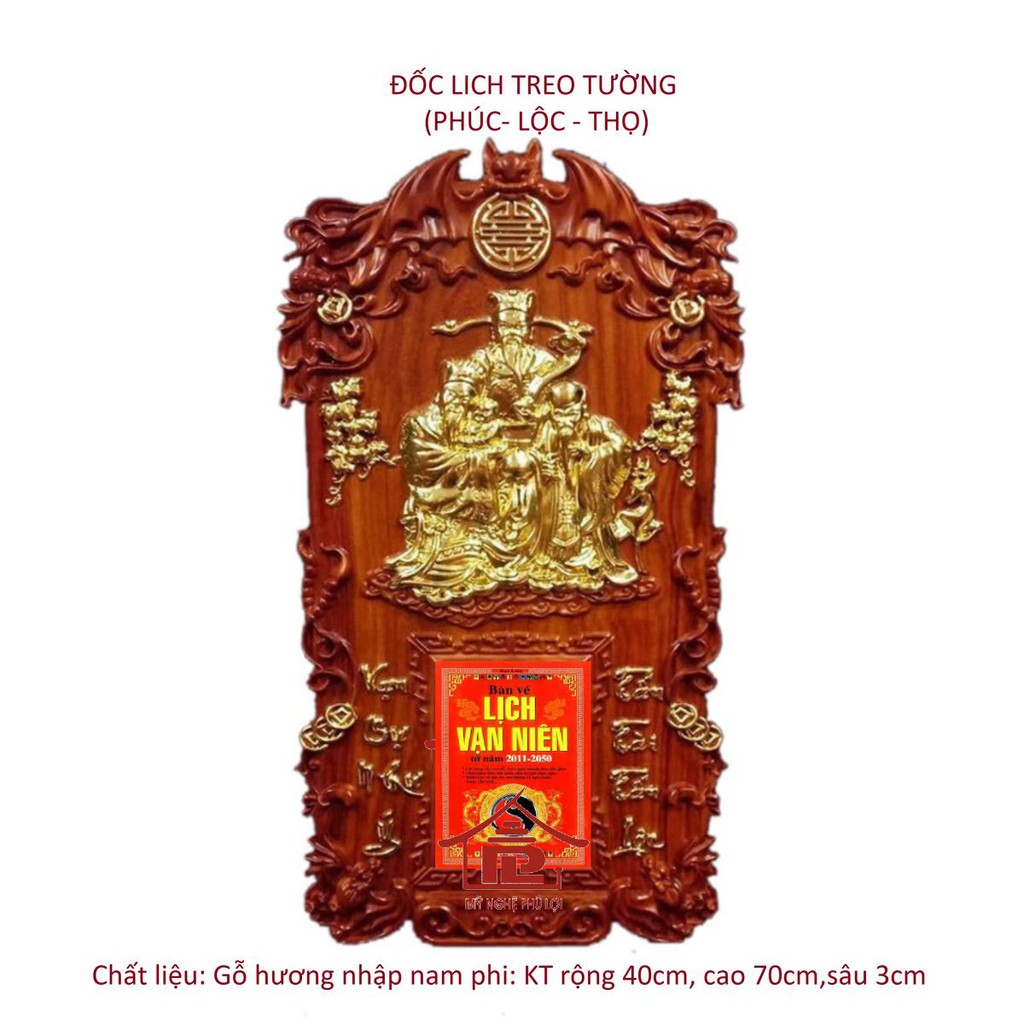 Đốc lịch treo tường " Phúc Lộc  Thọ"
