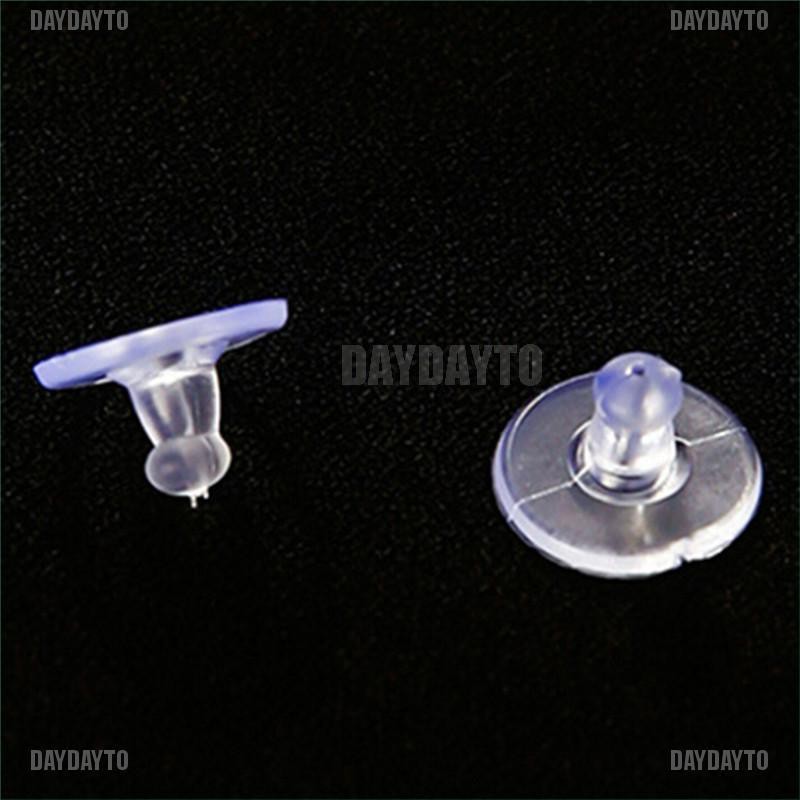[DAYDAYTO] Set 50 Nút Chặn Bông Tai Bằng Cao Su Mềm Chịu Được Sức Nặng