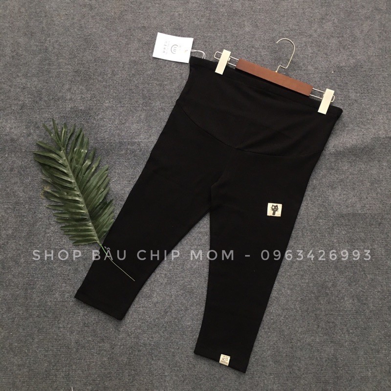 Quần bầu mèo legging lửng mềm mát - cotton bozip xịn đẹp co giãn tối đa- QL03