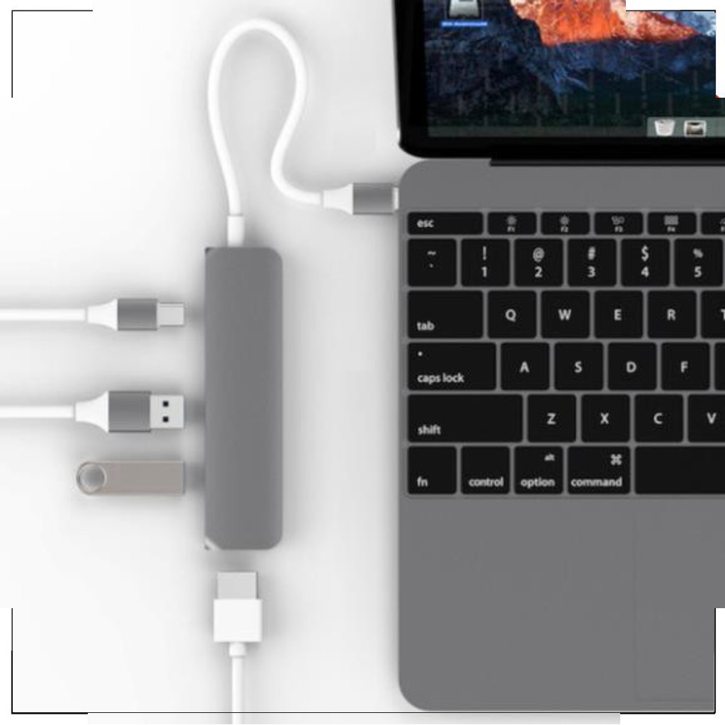 hot  Cáp HYPERDRIVE USB TYPE-C HUB WITH 4K HDMI - 𝒎𝒂𝒄𝒃𝒐𝒐𝒌