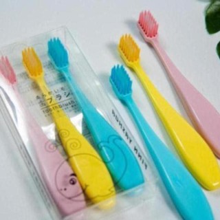 Dth94a ☋◑Bộ bàn chải đánh răng hoạt hình cho trẻ em 3 mềm