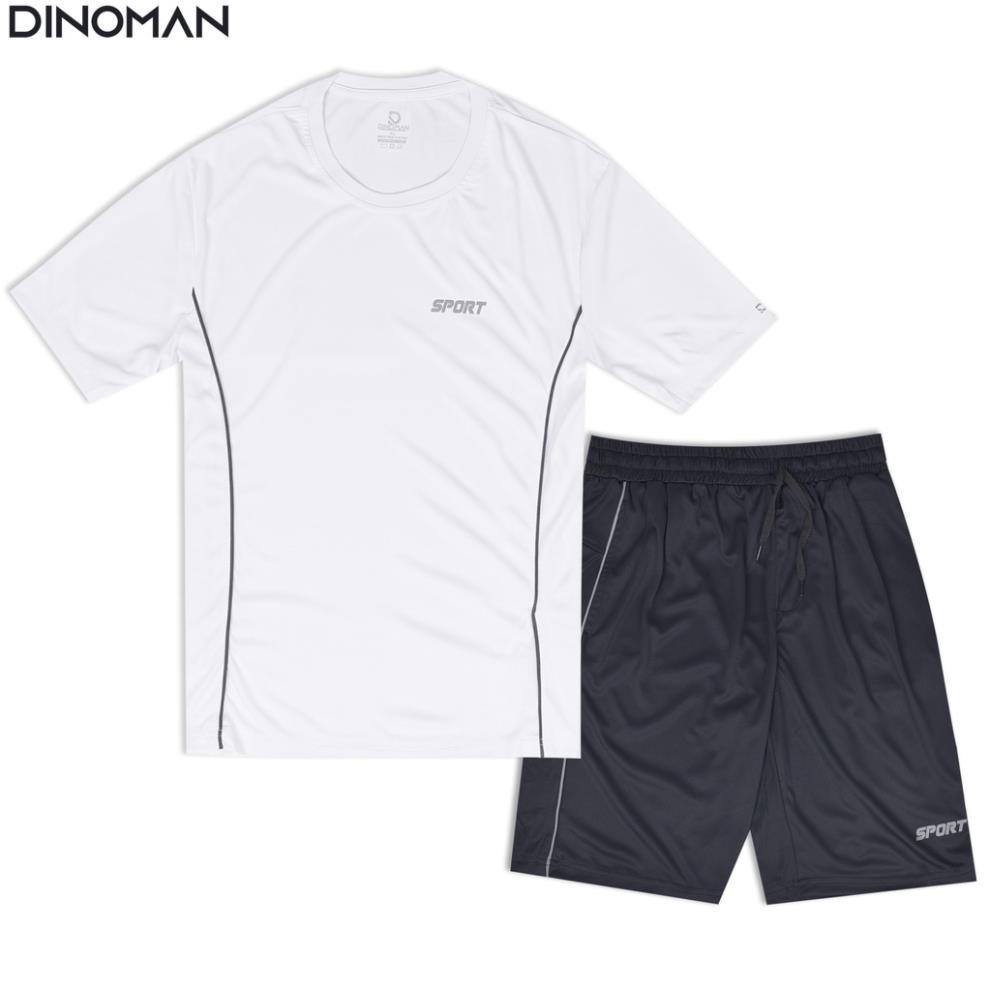 Bộ Thể Thao Nam DINOMAN Viền Vải Thun Lạnh Co Giãn 4 Chiều Cao Cấp Phù Hợp Mặc Nhà Hoặc Chơi Thể Thao ⚡