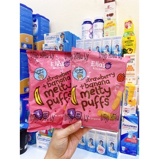 Bánh ăn dặm Melty Puffs mini dâu chuối
