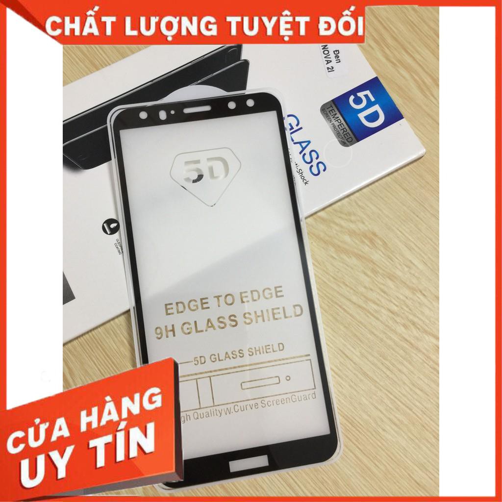 HUAWEI NOVA 2i - Cường lực 5D full keo toàn màn hình , ko loang dầu , ko chấm liti - màu đen