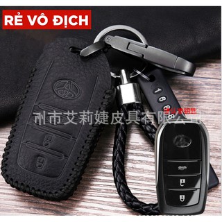 Bao da chìa khoá xe ô tô có bảng hiện thị số điện thoại xe camry BestCare