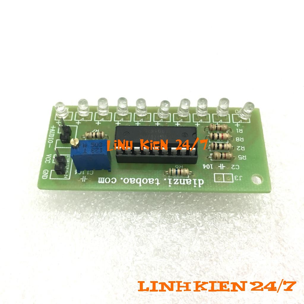 Bộ Module Mạch Led Nháy Theo Nhạc LM3915N