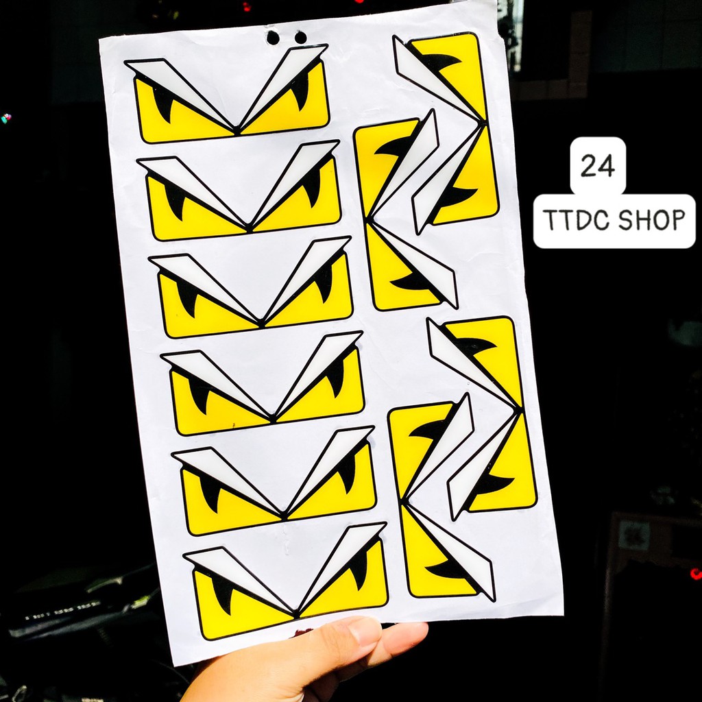 Tem Set Decal nổi TTDC SHOP