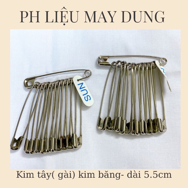 Kim tây kim gài loại tốt 1 xâu 12 cây dài 5cm