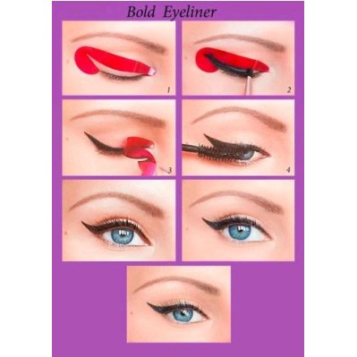 Bộ 48 Khuôn kẻ mí Eyeliner và tô bầu mắt Quick Eyeliner | BigBuy360 - bigbuy360.vn