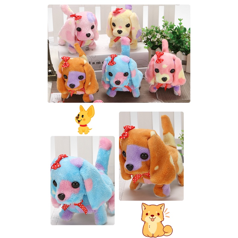 Thú nhồi bông, Chó bông biết đi biết sủa, Đồ chơi chó bông đáng yêu cho bé, Chó nhồi bông biết đi cực xinh cho trẻ em