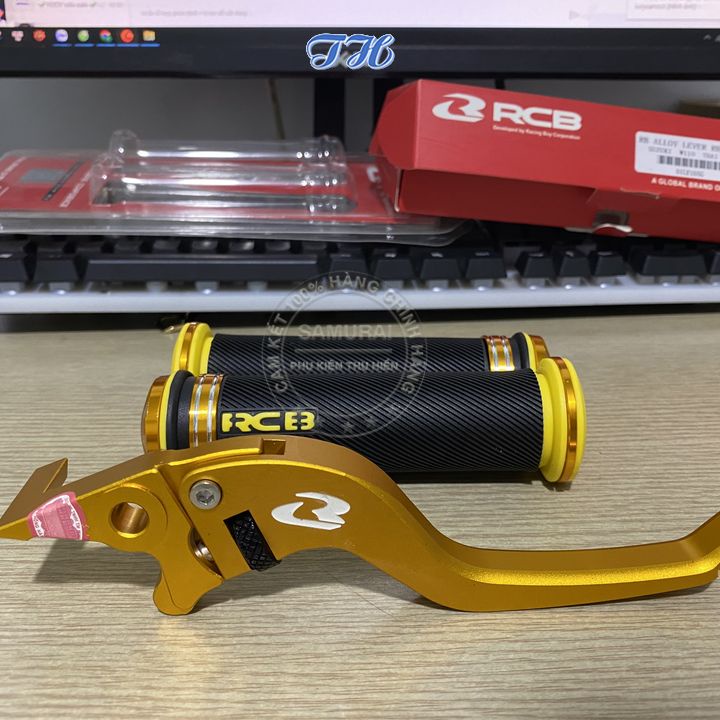Combo Bao tay xe máy RCB  AHG66 có gù nhôm và tay thắng đĩa RCB W110 E+ Cho Xe Số Sirius Wave Dream Jupiter,....