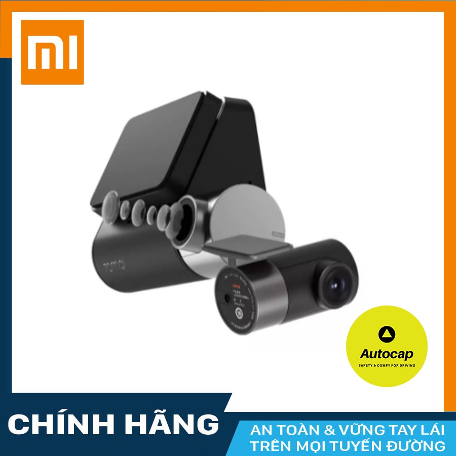 Camera hành trình ô tô Xiaomi 70mai Pro Plus A500s  kèm mắt sau RC06/RC09 + KM thẻ 64GB Class 10