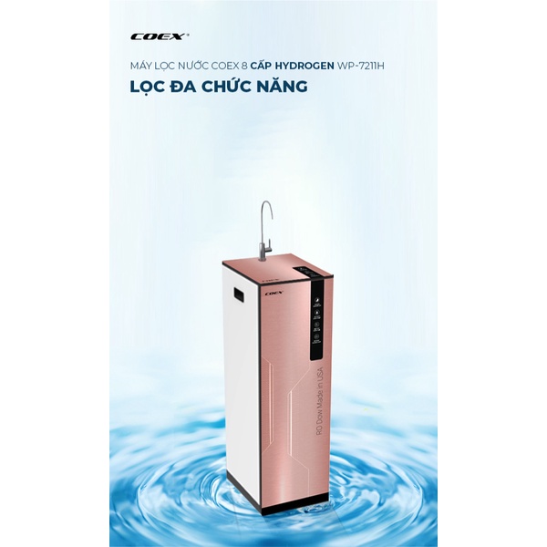 Máy Lọc Nước RO HYDROGEN 15L/H 8 cấp Coex WP-7211H