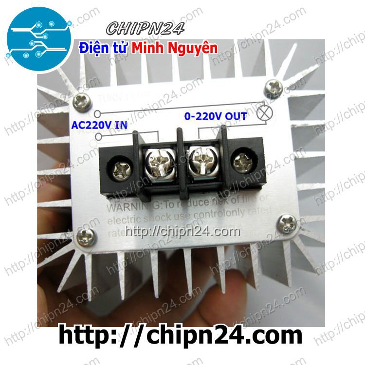 [1 CÁI] Dimmer AC 220V 5000W có vỏ