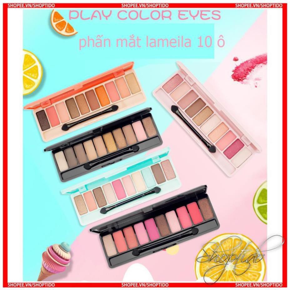 Phấn mắt 10 ô Lameila Play Color Eyes nội địa Trung La Mei La NO:3596