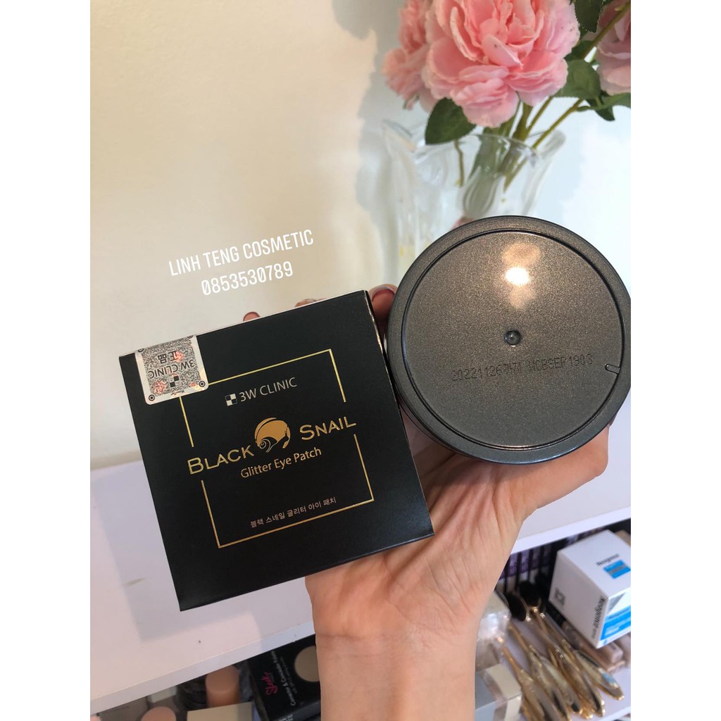 [Auth] Sale Mặt Nạ Mắt Chiết Xuất Dịch Nhầy Ốc Sên Và Ngọc Trai đen Black Snail Glitter Eye Patch 3W Clinic | BigBuy360 - bigbuy360.vn
