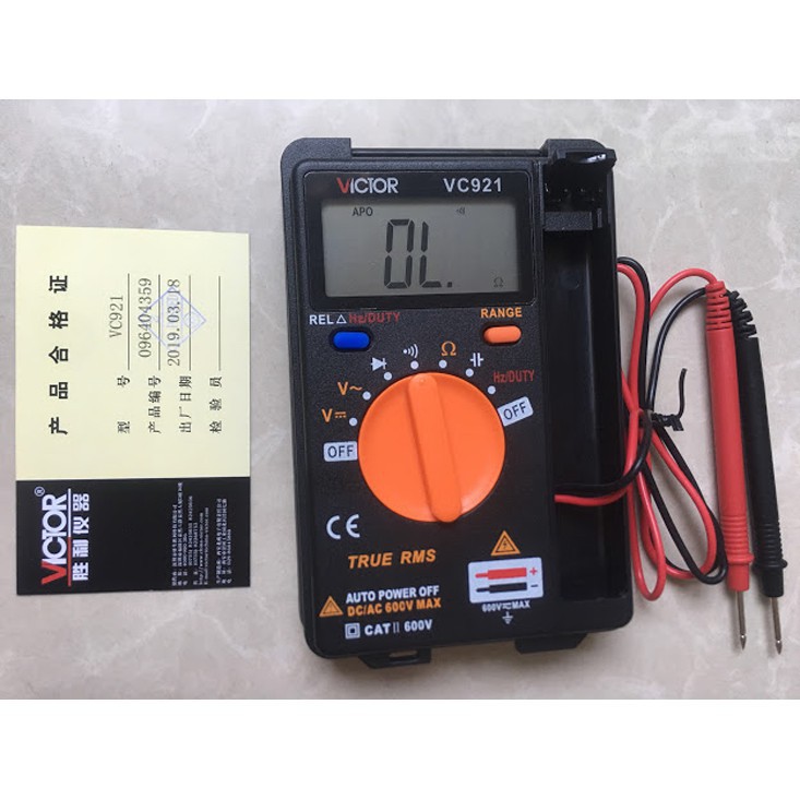 [FREE SHIP =&gt; 50K ] ĐỒNG HỒ ĐO ĐIỆN VẠN NĂNG BỎ TÚI VICTOR VC921. Sửa chữa điện tử