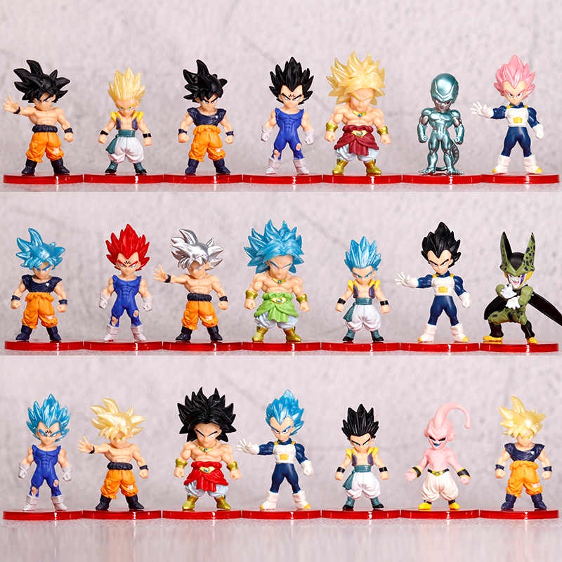 Mô hình Dragon Ball - Figure Set 21 mẫu nhân vật Dragon ball Super