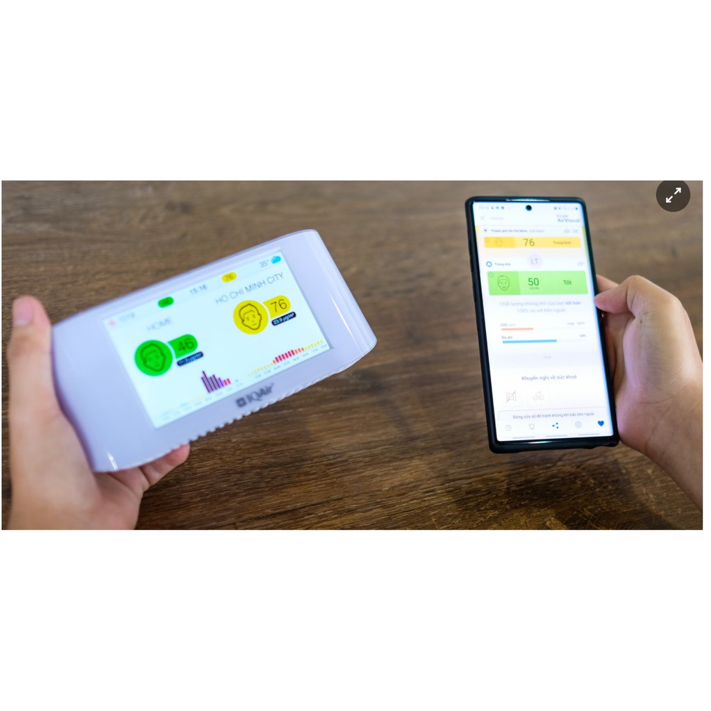 Máy đo chất lượng không khí IQAir AirVisual Pro - Thụy Sĩ