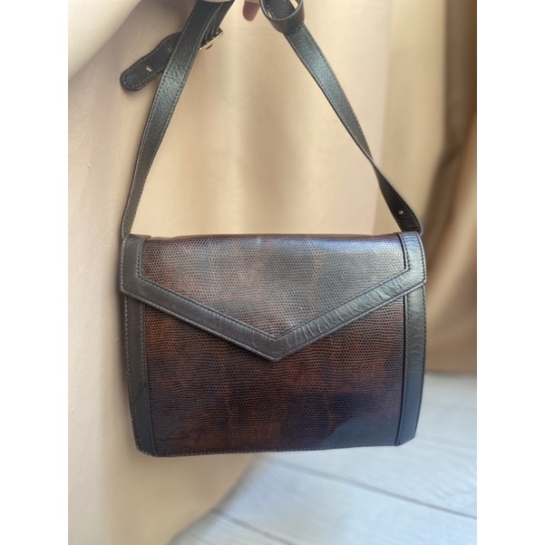 Túi đeo chéo da kì nhông