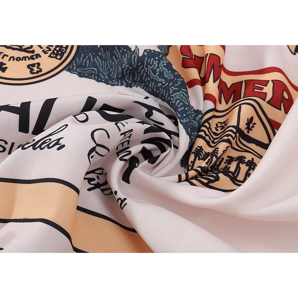 Amir Áo Sơ Mi cotton Tay Dài Cổ Gập In Họa Tiết Thời Trang Dành Cho Nam Nữ