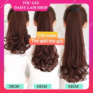 CỘT TÓC GIẢ XOĂN NGẮN 48cm C010