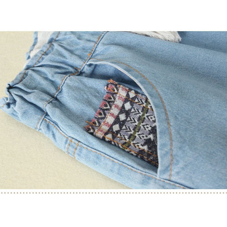 Quần baggy jean nữ đẹp Phong cách Nhật