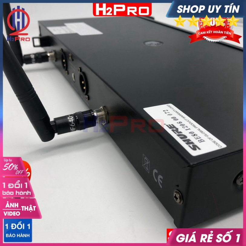 [RẺ VÔ ĐỊCH] Đôi Micro không dây Shure UR-12D chính hãng - Micro karaoke không dây cao cấp hát hay, chống hú