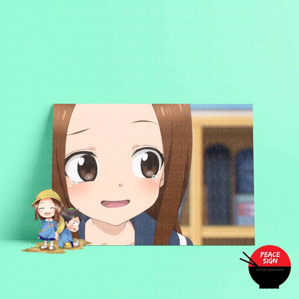 Tấm postER giấy 260gsm in hình Karakai Jouzu no Takagi-san NHẤT QUỶ NHÌ MA, THỨ BA TAKAGI-SAN