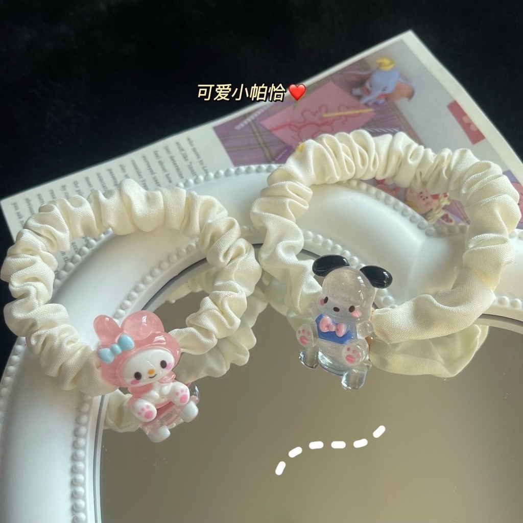 Dây Buộc Tóc Trong Suốt Họa Tiết Melody Kulomi Dễ Thương Dành Cho Nữ