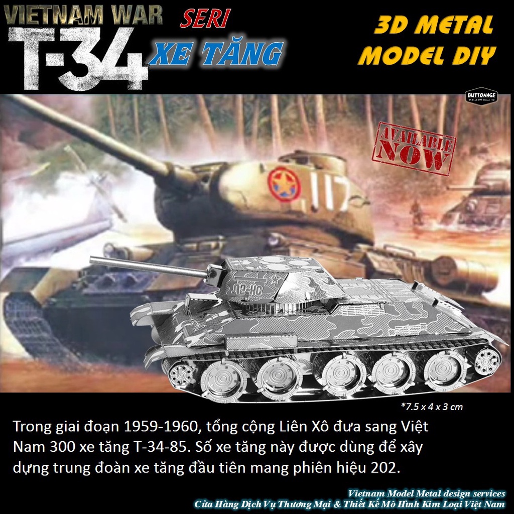 Mô Hình Lắp Ráp 3d Seri Chiến Trường Việt Nam