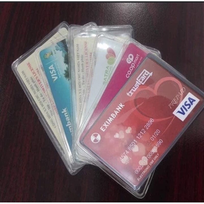 Combo 10 Túi đựng thẻ căn cước công dân, bằng lái xe, ATM, Card visit, CMND