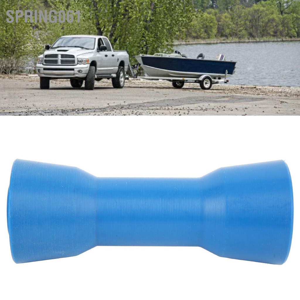 Spring061 Keel Roller Blue PVC Marine Bền 160mm Tự định tâm cho tàu thuyền