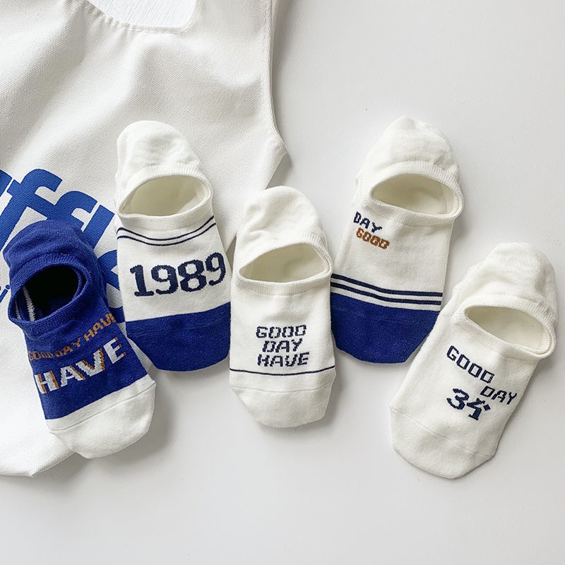 Hàng Có Sẵn Vớ Thể Thao cotton Miệng Nông Chống Trượt Màu Trắng Thời Trang Mùa Hè Cho Nam