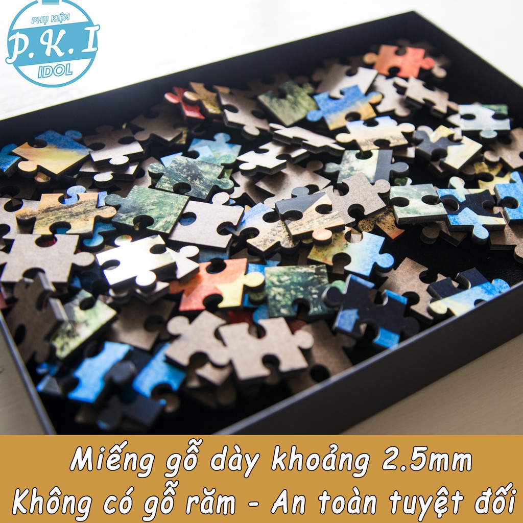 Tranh Ghép Gỗ Xếp Hình Dương Mịch Tỷ Tỷ - Jigsaw Puzzle Quà Tặng Cpop