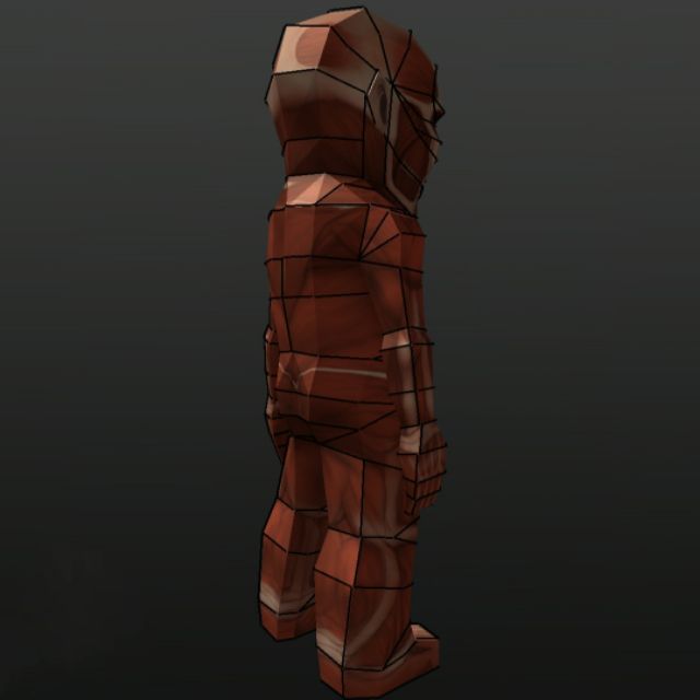 Mô hình giấy anime  chibi Titan Đại Hình/Hộ phápBertholdt Hoover