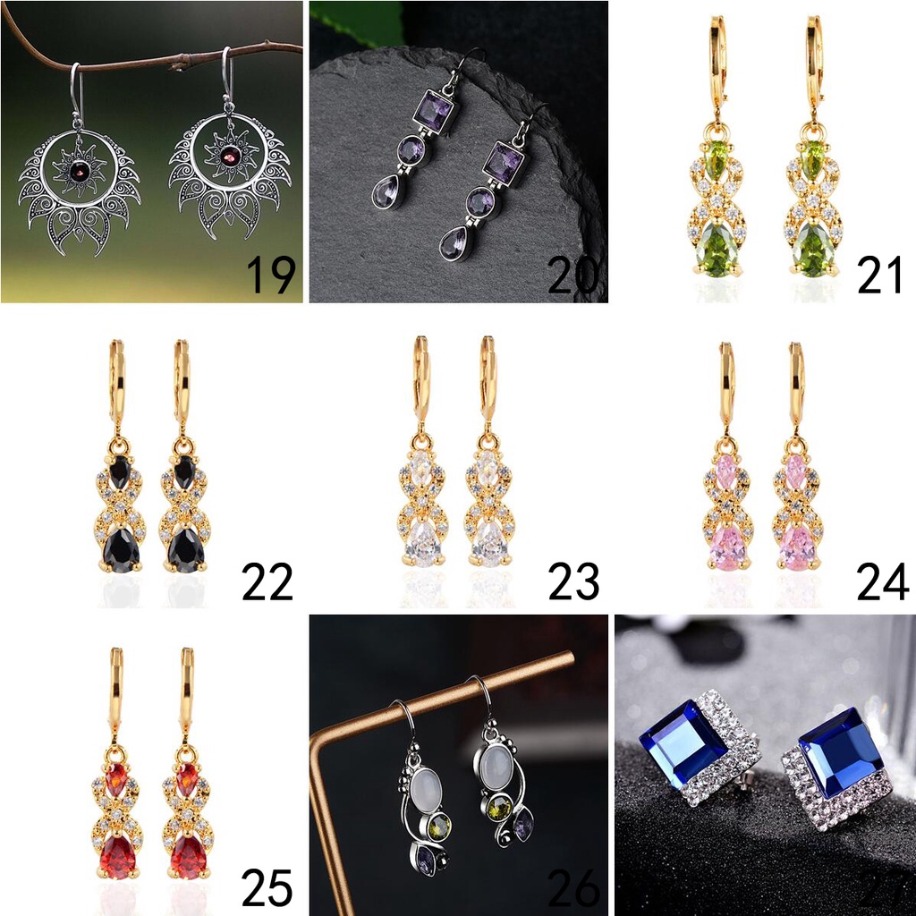 925 pure silver Earring for women Korean Fashion Jewellery Ear Accessories ED015