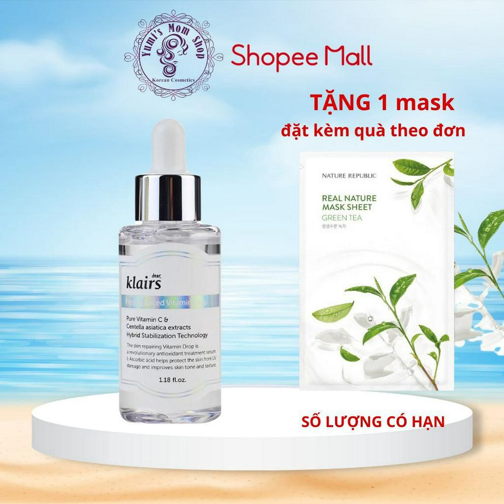 Tinh Chất Vitamin C Giúp Mờ Thâm Nám, Trắng Sáng Dành Dear, Klairs Freshly Juiced Vitamin Drop 35ml
