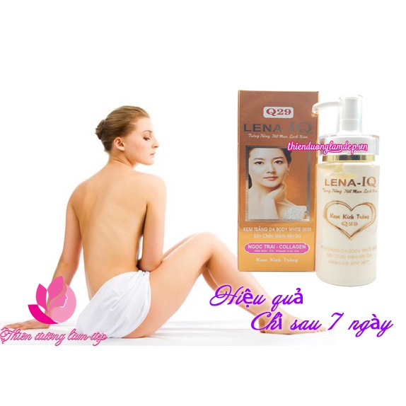 Kem kích trắng Body, Săn chắc, Mềm mịn da Ngọc Trai - Collagen Q29 LENA-IQ - 150ml