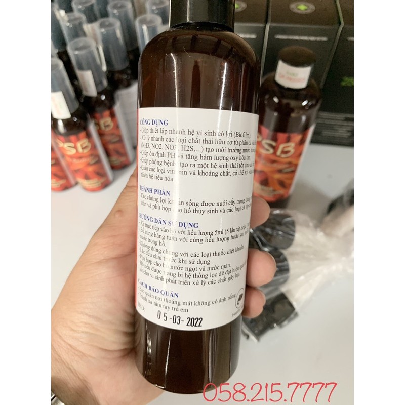PSB 250ml - Chế Phẩm sinh học dành cho bể cá cảnh, hồ Koi
