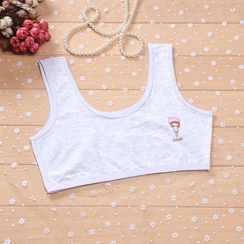 Áo Ngực Cotton In Hình Hoạt Hình Cho Bé Gái