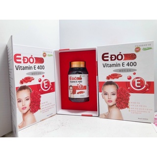 E đỏ vitamin E 400 hộp 30 viên – hỗ trợ làm giảm nếp nhăn trên da, làm đẹp da,giảm nguy cơ lão hoá da