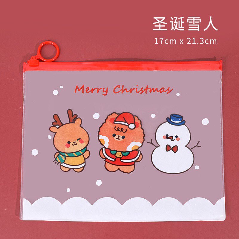 Lẻ như sỉ) Túi zip giáng sinh, noen cho bé