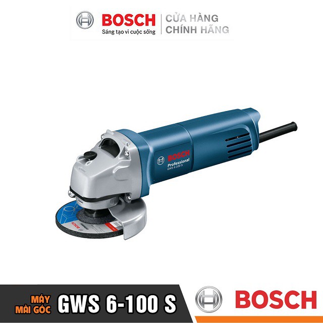 [CHÍNH HÃNG] Máy Mài Góc Bosch GWS 6-100 S (100MM-710W), Giá Đại Lý Cấp 1, Bảo Hành Tại Các TTBH Toàn Quốc