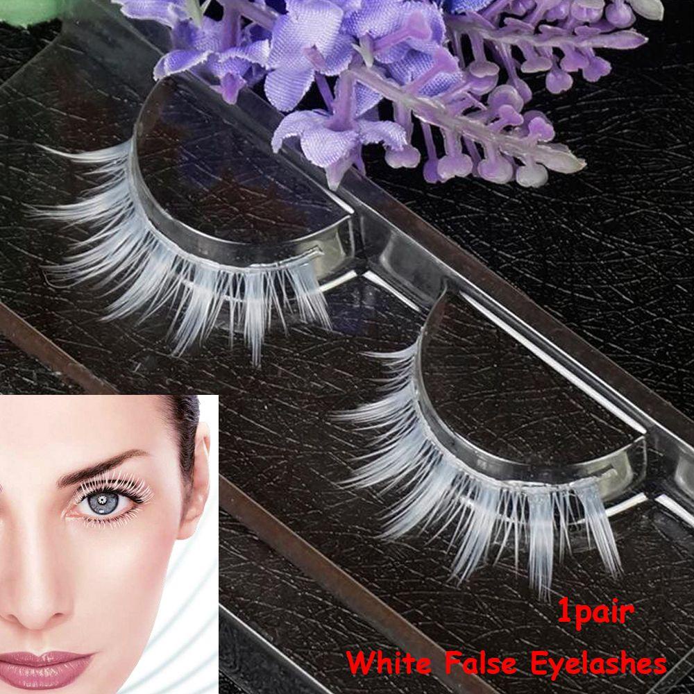 Lông Mi Giả Màu Trắng Thời Trang Dành Cho Nữ