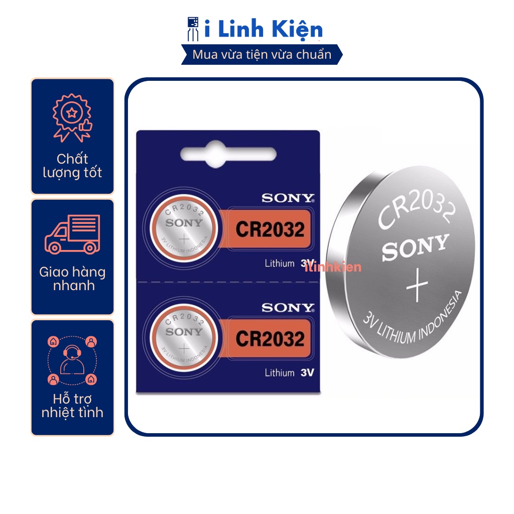 Pin cúc áo CR2032 3V Sony chất lượng