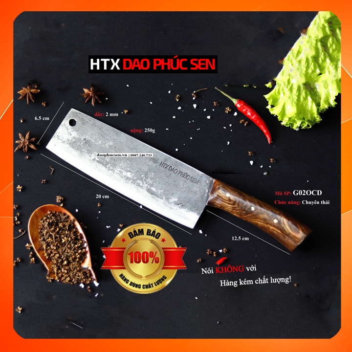 Dao Phúc Sen Dao Thái 20 Cán Ốp Cẩm