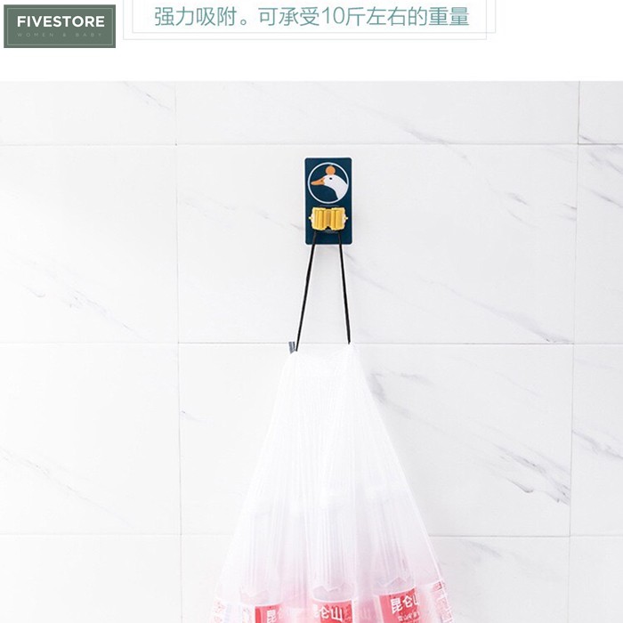 Móc dán tường kẹp cây lau nhà